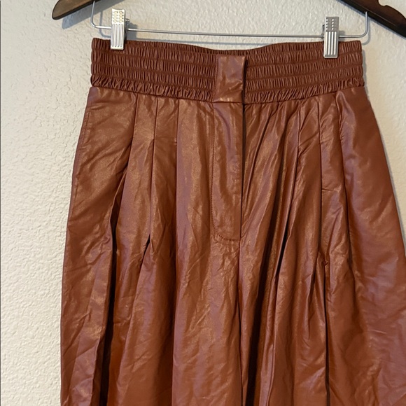 Simonett Women’s Brown Wide Leg Baggy Comma Pants High Rise‎ Medium - Picture 3 of 14